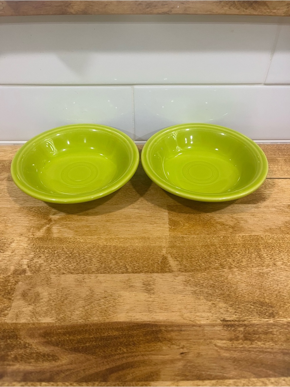 Fiestaware Lime Green Cereal Bowls Set of 2